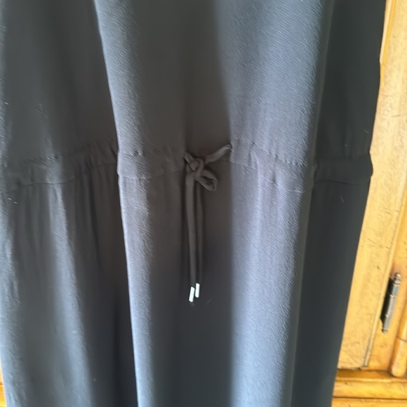 & Other Stories Pull On T Back Black Dress with Tie Waist - Picture 3 of 9